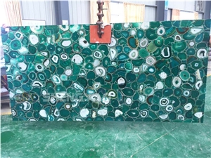 Luxury Composite Semi Precious Stone Slab for Sale