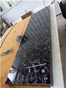 Natural Agate Black Jasper Stone Table Top