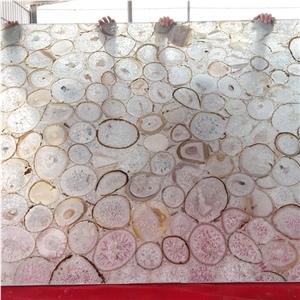 Natural Blue Agate Tile Semi Precious Stone Slab
