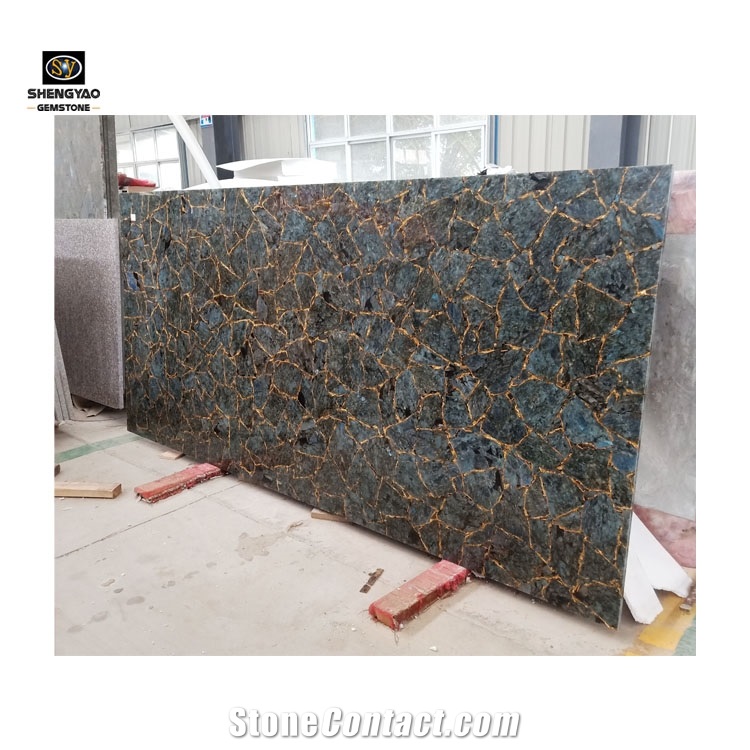 Natural Gemstone Labradorite Slabs