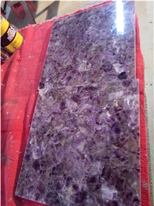Natural Purple Onyx Amethyst Stone Slab