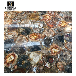 Petrified Wood Semi Precious Stone Panels