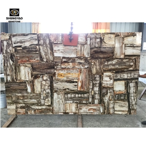 Petrified Wood Semi Precious Stone Panels