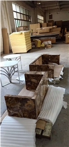 Polished Petrified Wood Stone for Desk Tops