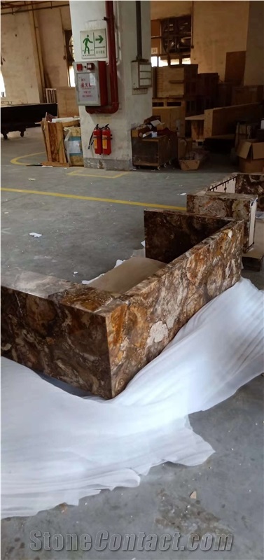 Polished Petrified Wood Stone for Desk Tops