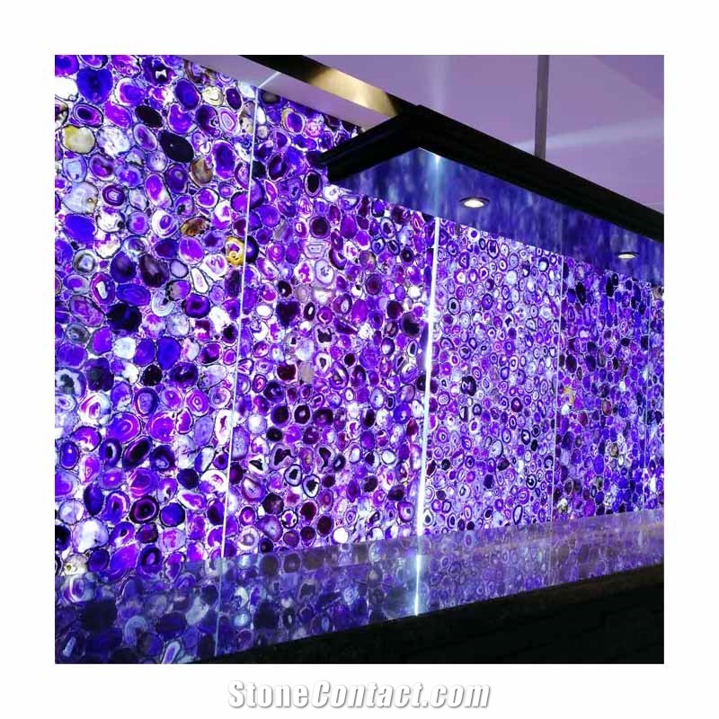 Purple Agate Slices Luxury Agate Tabletop