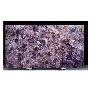 Purple Semi Precious Stone Amethyst Slab