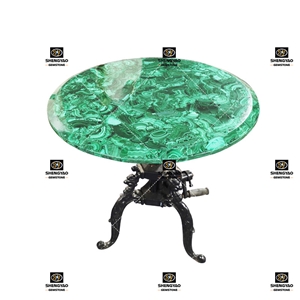 Semi Precious Stone Malachite Table Top