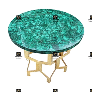 Semi Precious Stone Malachite Table Top