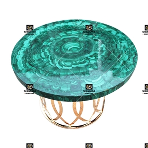 Semi Precious Stone Malachite Table Top