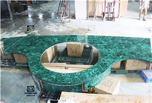 Semi Precious Stone Malachite Table Top