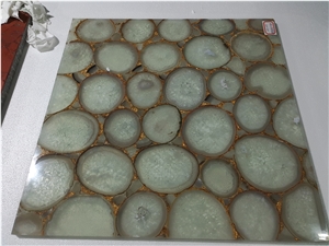 Semi Precious Stone White Agate Panels