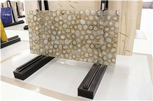 Semi Precious Stone White Agate Panels