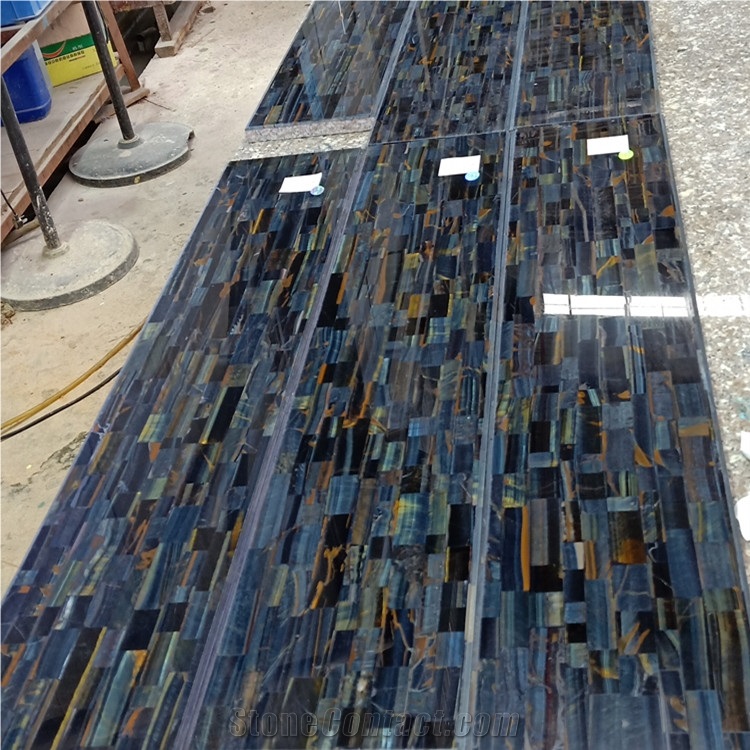 Tiger Eye Semiprecious Slabs