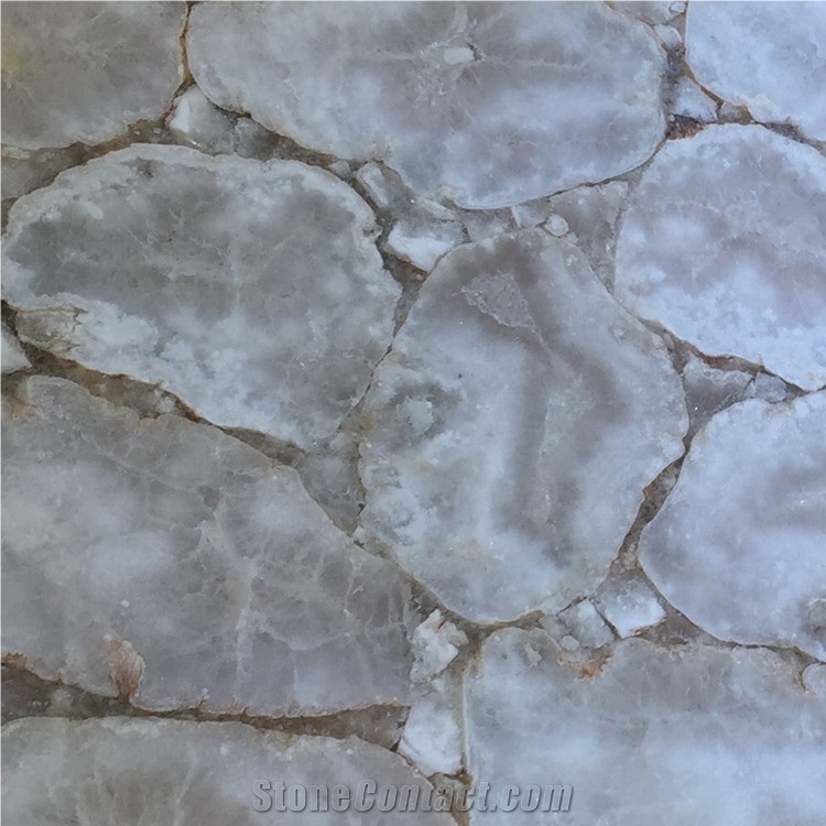 White Agate Panels for Decoration