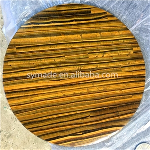 Yellow Tiger Eye Semi Precious Stone Tiles