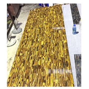 Yellow Tiger Eye Semi Precious Stone Tiles