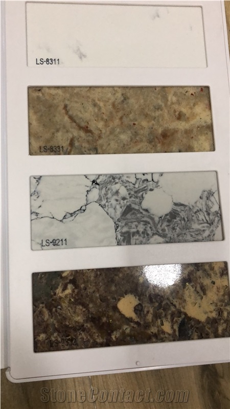 Hot Colour Quartz Stone Kitchen Countertop