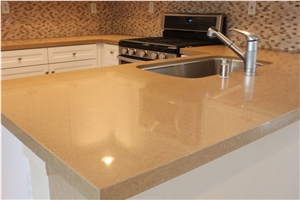 Polished Quartz Countertop,Calacatta Quartz Kitchen Tops