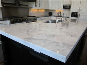 Polished Quartz Countertop,Calacatta Quartz Kitchen Tops