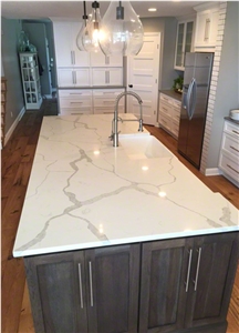 White Calacatta Quartz Countertop