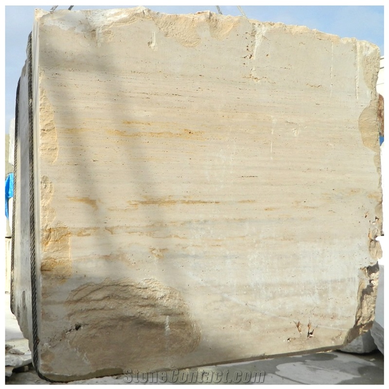 Classic Travertine Block, Turkey Beige Travertine