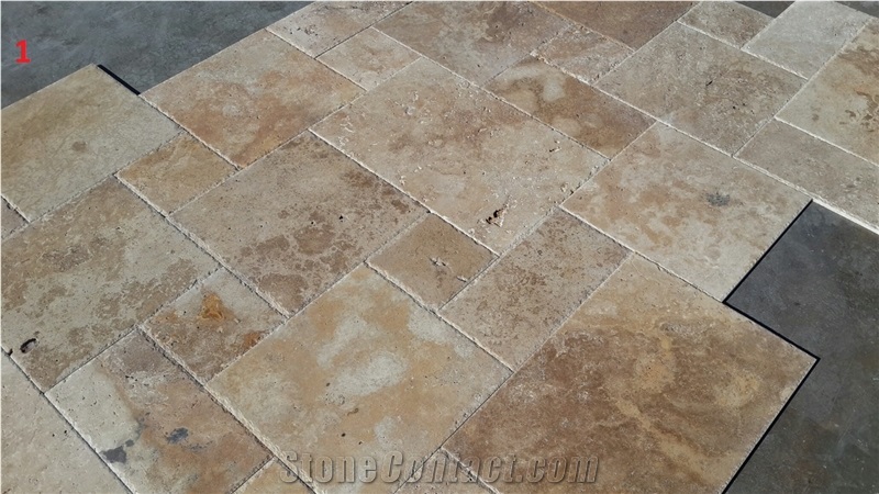 Denizli Travertine Versailles Pattern