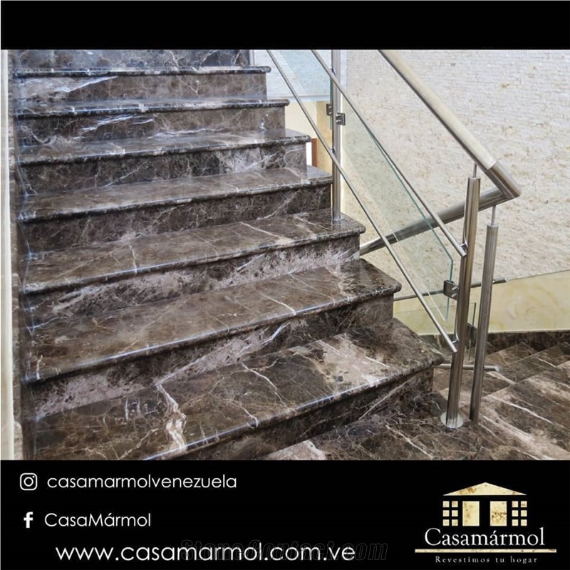 Niagara Black Marble Stair Steps and Risers