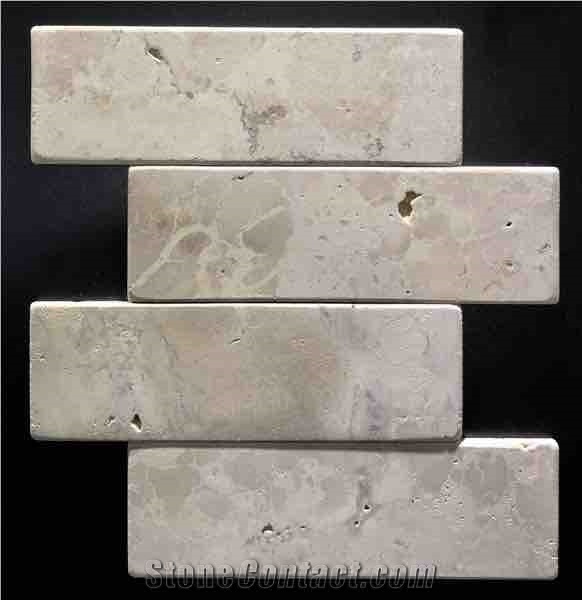 Brick Travertine Bahia, Brazil Beige (Smooth)