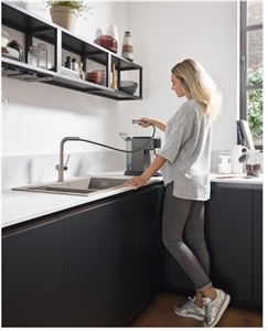 Quartz Stone Kitchen Countertop, Island Top