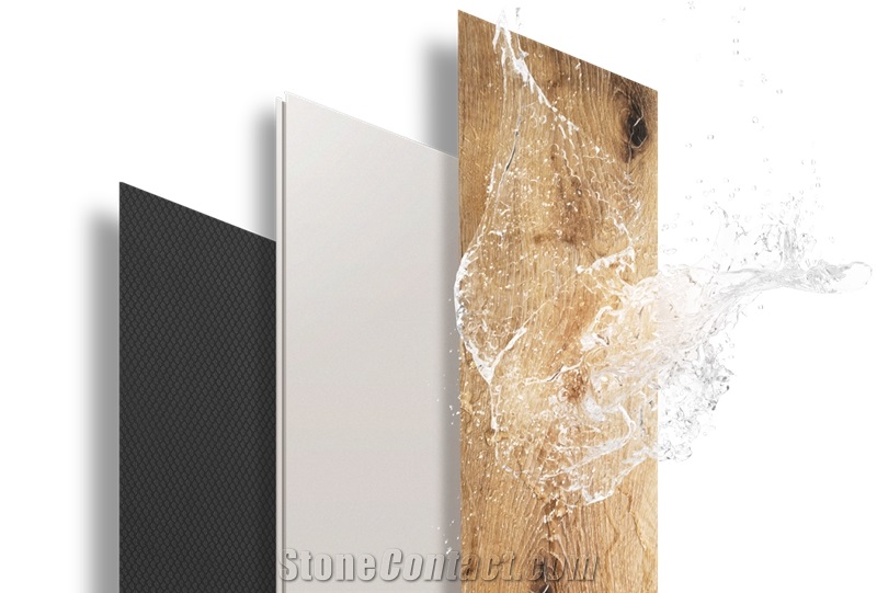 Luxury Spc Click Flooring Planks Wood/Stone Design
