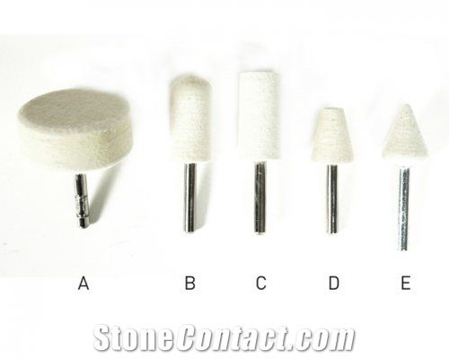Mounted Merino Wool Felts for Polishing Marble, Granite, Quartz Surfacs