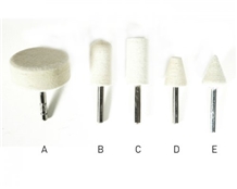 Mounted Merino Wool Felts for Polishing Marble, Granite, Quartz Surfacs
