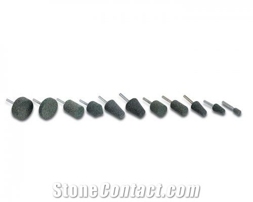 Mounted Silicon Carbide Grinding Discs on Shaft Dia 6mm