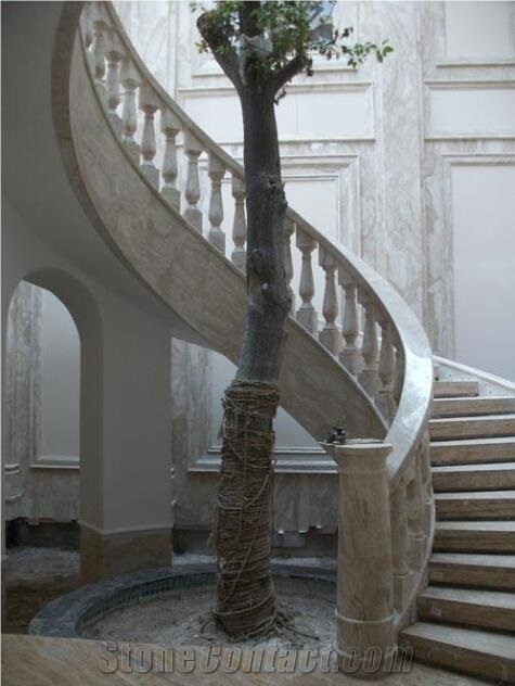 Luxury Indoor Marble Stone Stair Step Tread
