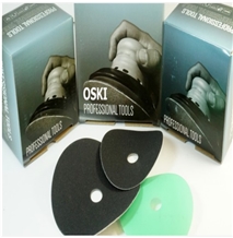Silicon Carbide Sandpapers,5" Dry Velcro Sandpaper