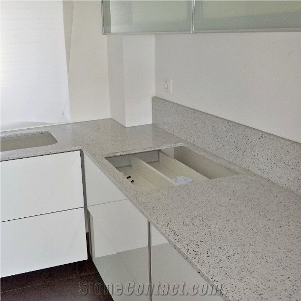 Silestone Riverbed Quartz Kitchen Countertop