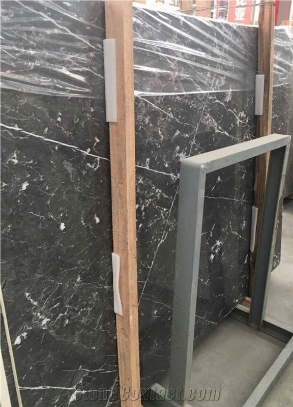 Dark Nebula Marble Slabs, Tiles