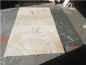 King Beige Marble Tiles, Slabs