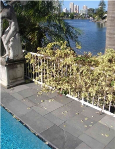 Black Sea Limestone Tumbled Cobbles, Pavers