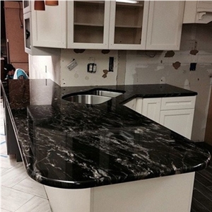 Forest Black Granite Countertop Forest Black Granite Countertop