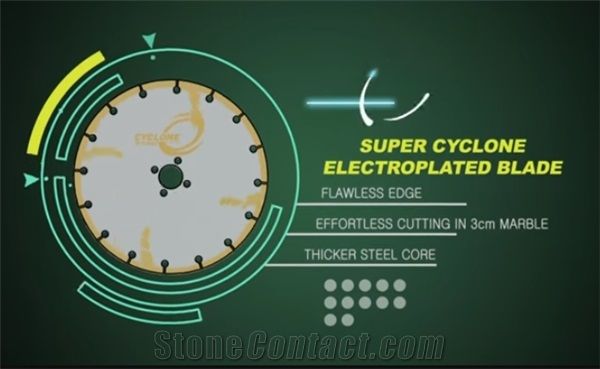 Super Cyclone Electroplated Blade for Marble