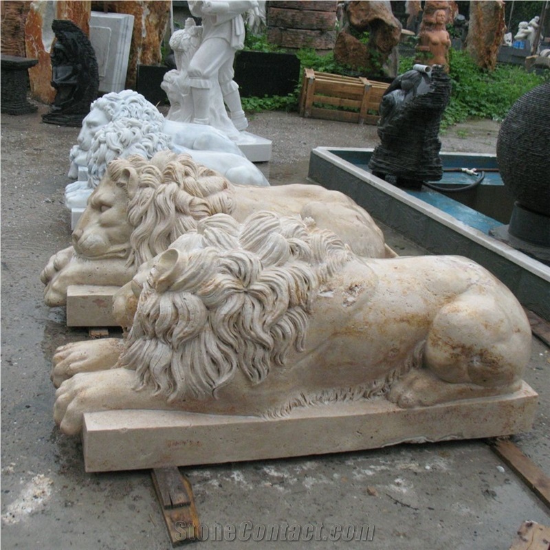 Granite Stone Lion Statue And Sculpture