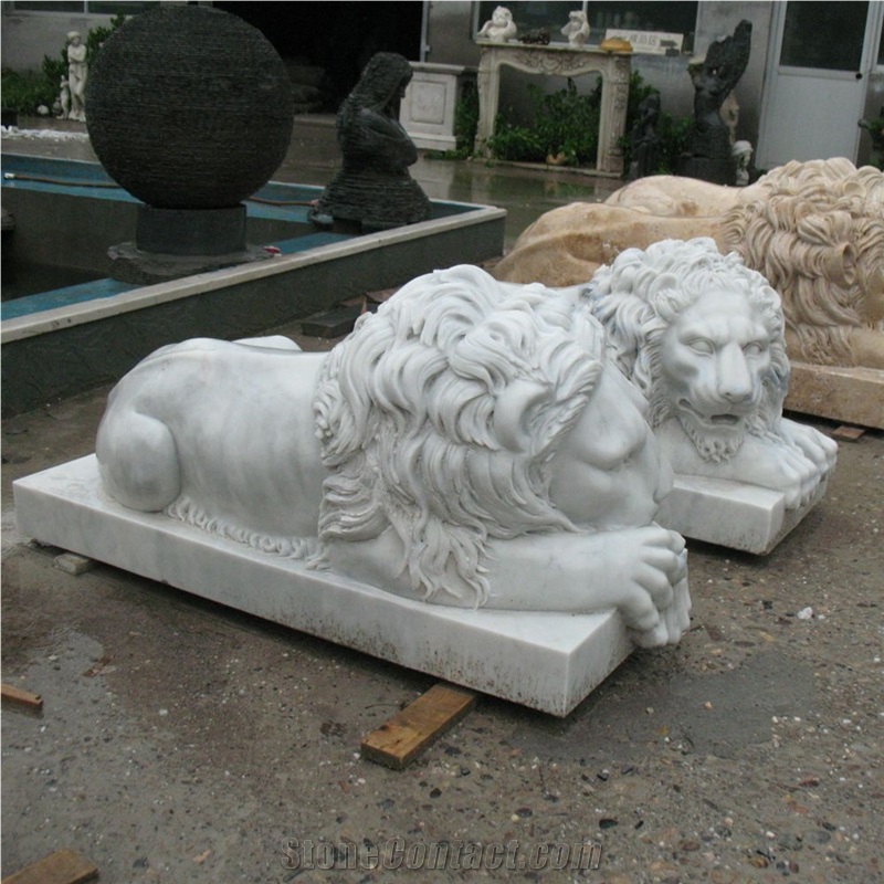 Granite Stone Lion Statue And Sculpture