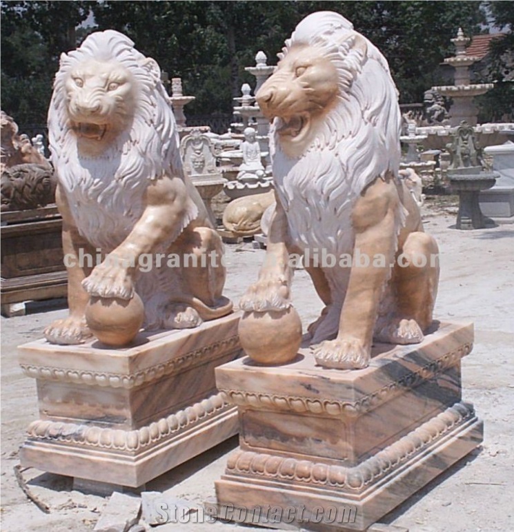 Granite Stone Lion Statue And Sculpture