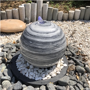 Patio Garden Marble Ball Fountain