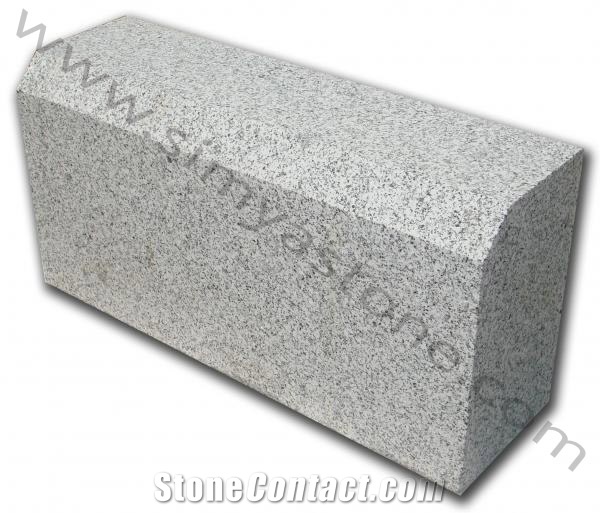 Bergama Grey Granite Kerb Stone