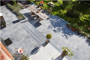 Antique Vietnam Blue Stone for Exterior Patio Tile, Pavement
