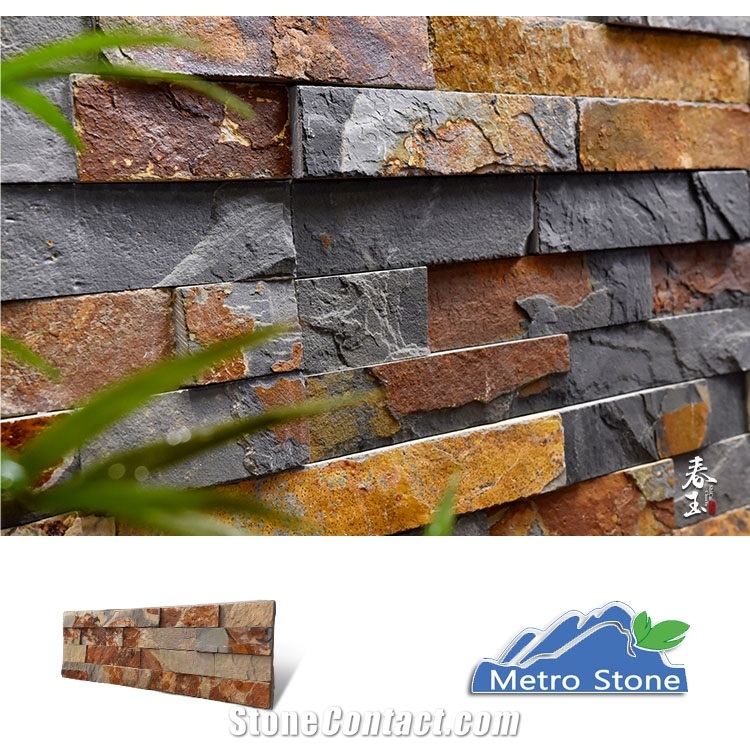 Rust Slate Cultured Stone,Rust Stone,Multicolor, S1120