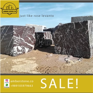 Iranian New Red Marble Blocks